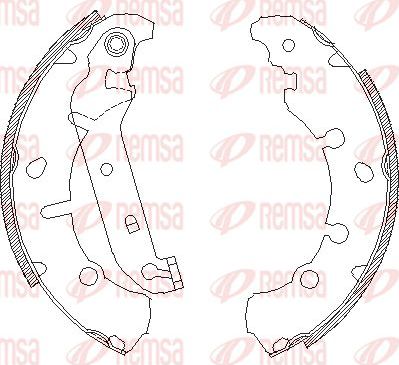 Тормозные колодки Remsa. Артикул 4137.00