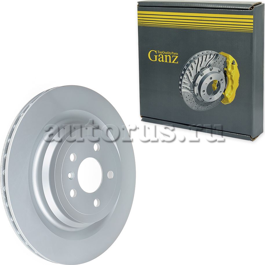 Диск тормозной задний с покрытием (Ganz). Артикул GIJ06253