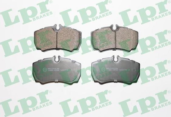 Тормозные колодки LPR задние для IVECO Daily IV 2006-2011. Артикул 05P830