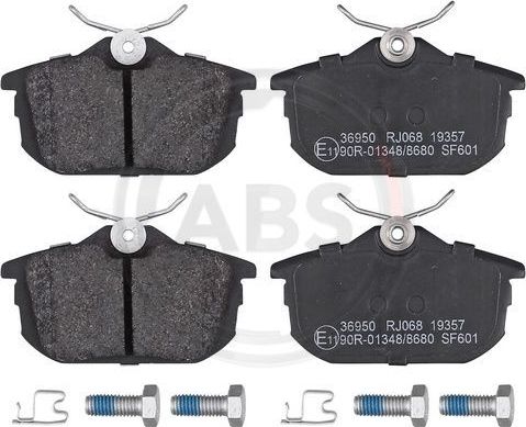 Тормозные колодки ABS задние для Volvo S40 II 2005-2012. Артикул 36950
