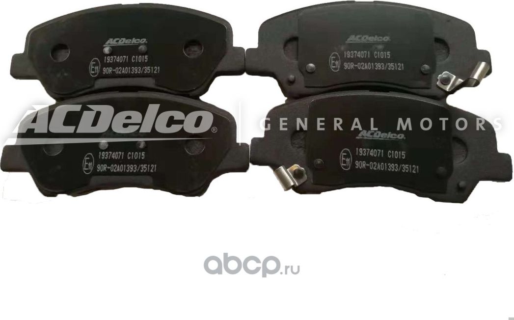Тормозные колодки ACDelco. Артикул 19374071