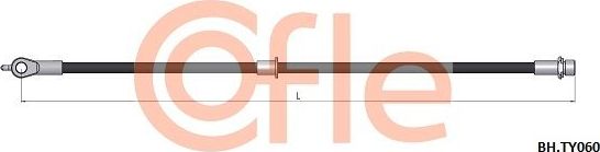 Тормозной шланг Cofle передний правый для Toyota Echo 1999-2005. Артикул 92.BH.TY060
