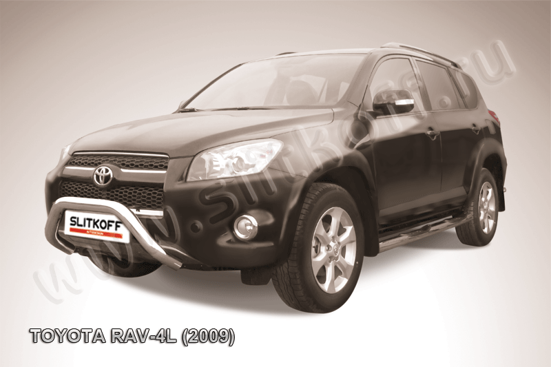 Кенгурятник Slitkoff d76 мини для Toyota RAV4 III LWB 2009-2010. Артикул TR409L-006
