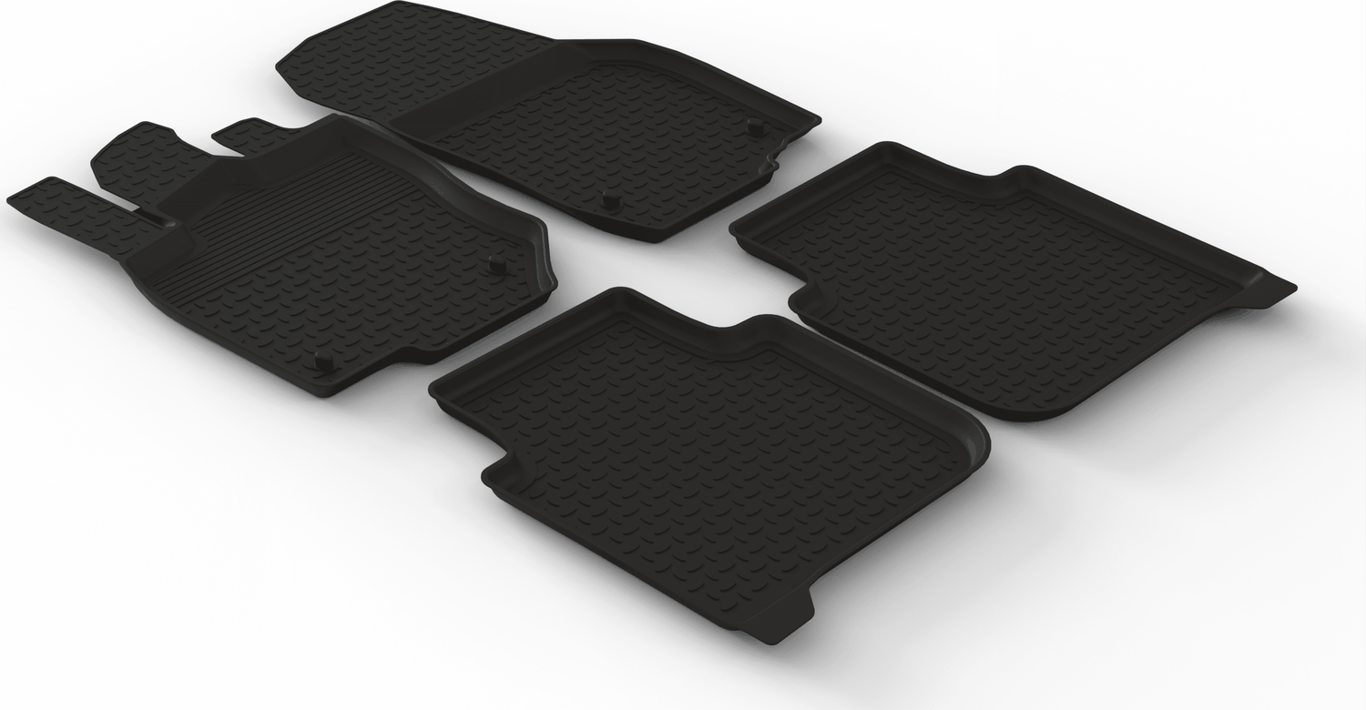 Коврики резиновые Seintex с высоким бортиком для салона Skoda Kodiaq II 5 мест 2023-2026. Артикул 318857