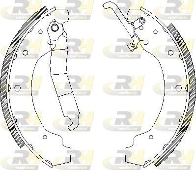 Тормозные колодки RoadHouse задние для Volkswagen LT I 1975-1996. Артикул 4692.01