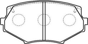 Тормозные колодки HSB передние для Mazda MX-5 II (NB) 1998-2005. Артикул HP5075