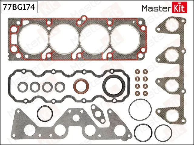 77BG174 Комплект прокладок ГБЦ OPEL C20NE (Master KIT). Артикул 77bg174