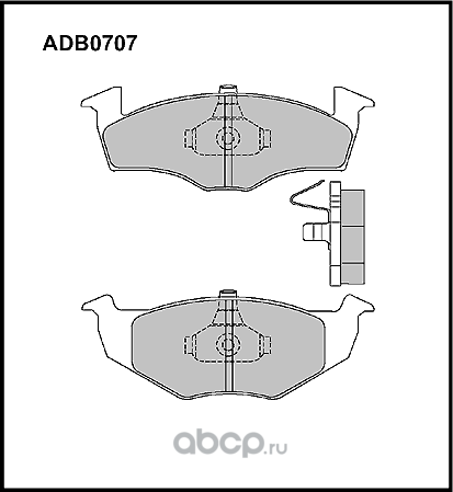 Колодки тормозные (Allied Nippon). Артикул ADB0707