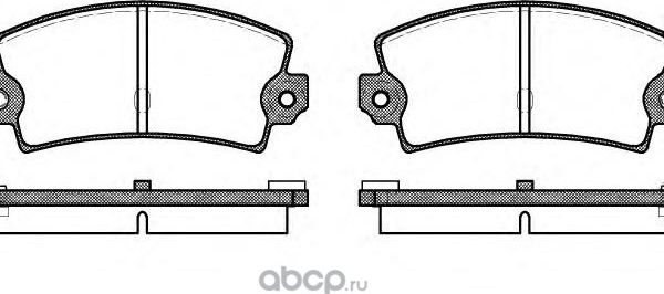 Тормозные колодки Remsa задние для Fiat 130 1969-1978. Артикул 0021.36