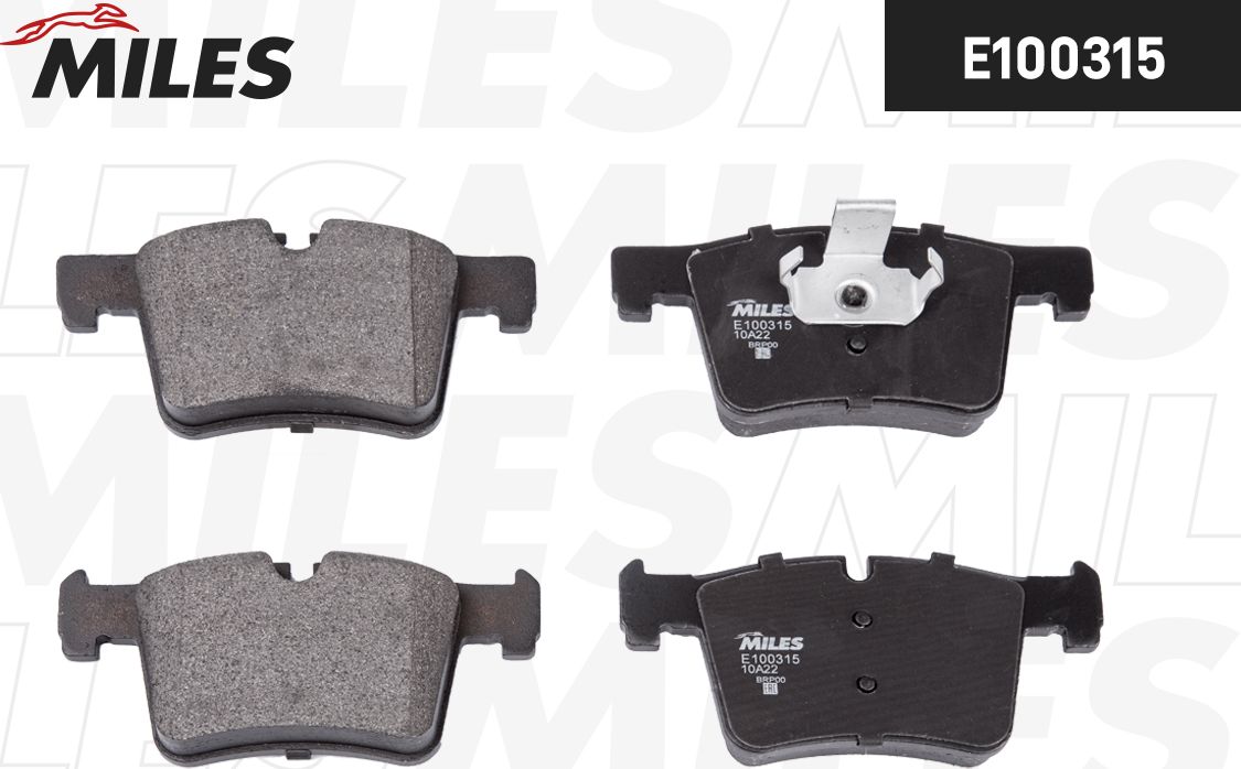 Тормозные колодки Miles (Semi-Metallic). Артикул E100315