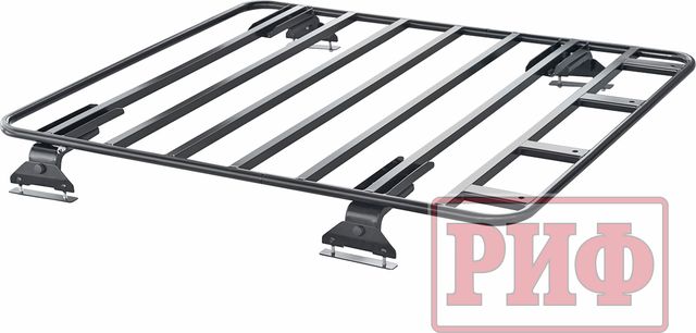 Багажник (платфома) 1200х1400 мм РИФ (без штатных рейлингов) для Nissan Navara D40 2004-2015. Артикул RIFD40-roof2