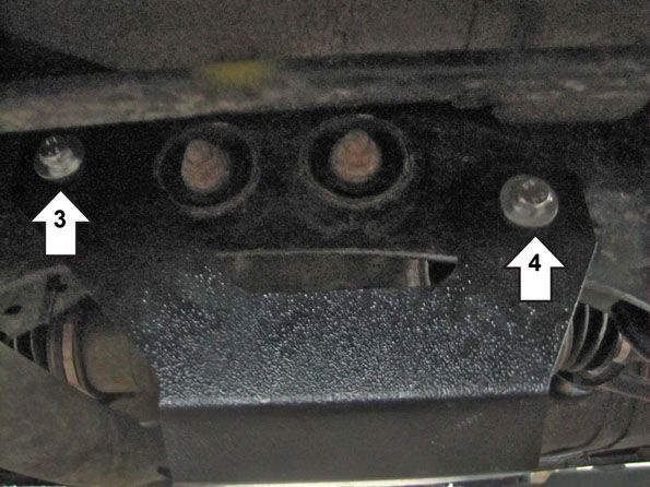 Защита Мотодор для заднего дифференциала Subaru Forester II 2002-2008. Артикул 12215