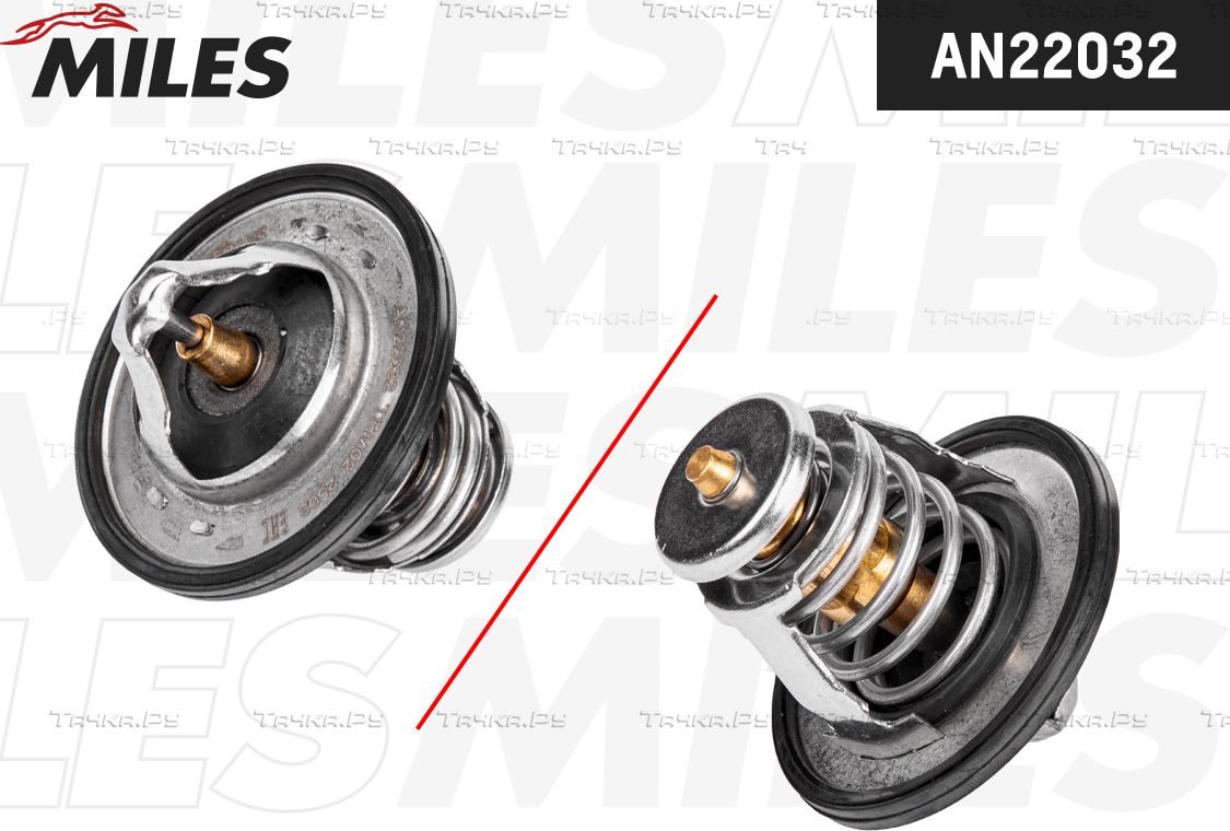 Термостат Miles для Nissan X-Trail T30 2001-2013. Артикул AN22032