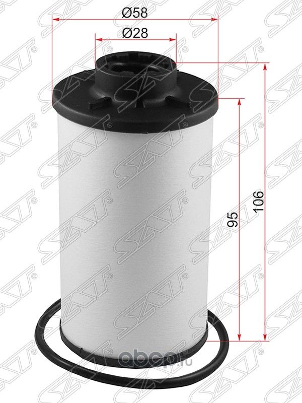 Фильтр АКПП AUDI A3S3 04-13Q3 12-15TT 03-10VW (SAT). Артикул ST02E305051C