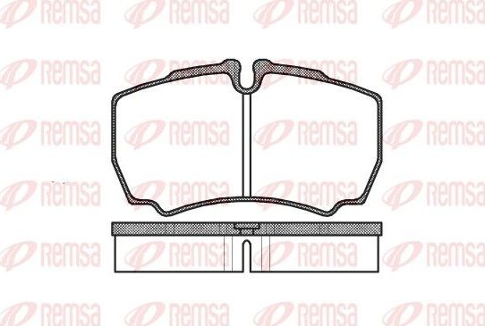 Тормозные колодки Remsa. Артикул 0849.00