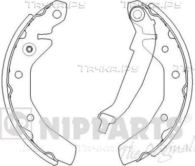 Тормозные колодки Nipparts задние для Daewoo Matiz I 1998-2015. Артикул J3500905