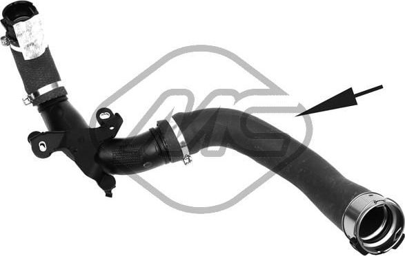 Патрубок интеркулера Metalcaucho. Артикул 09851