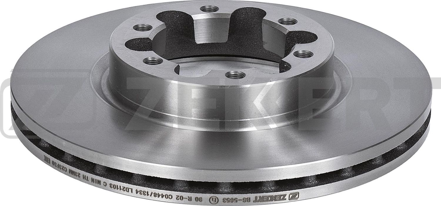 Тормозной диск Zekkert передний для Nissan Cabstar F24M, F24W 2006-2013. Артикул BS-5653