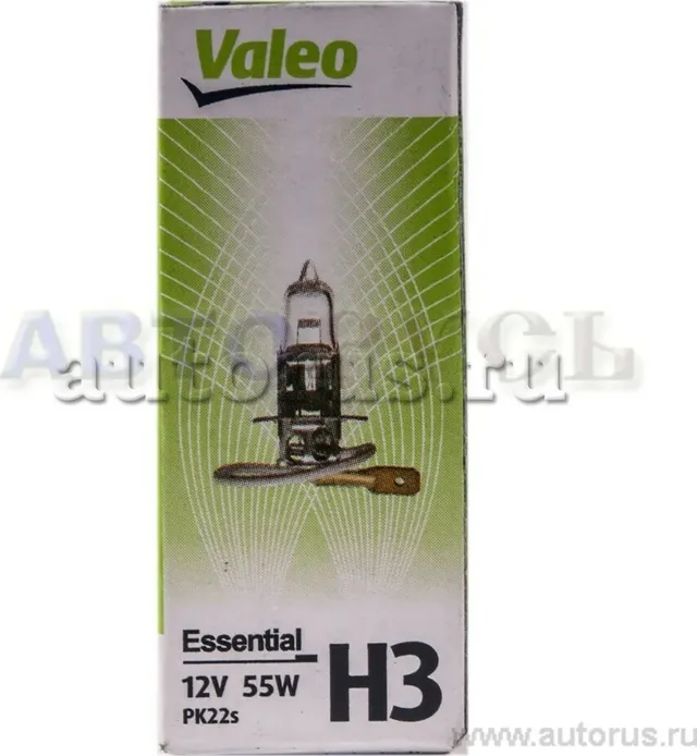 Лампа галогенная H3 12V 55W PK22s Standard (Valeo) Valeo. Артикул 32005