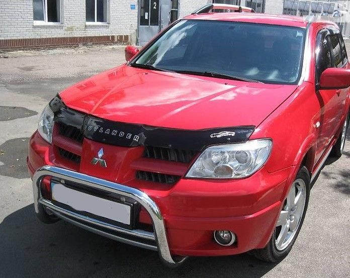 Дефлектор Vip-Tuning для капота Mitsubishi Outlander I 2003-2007. Артикул MSH09