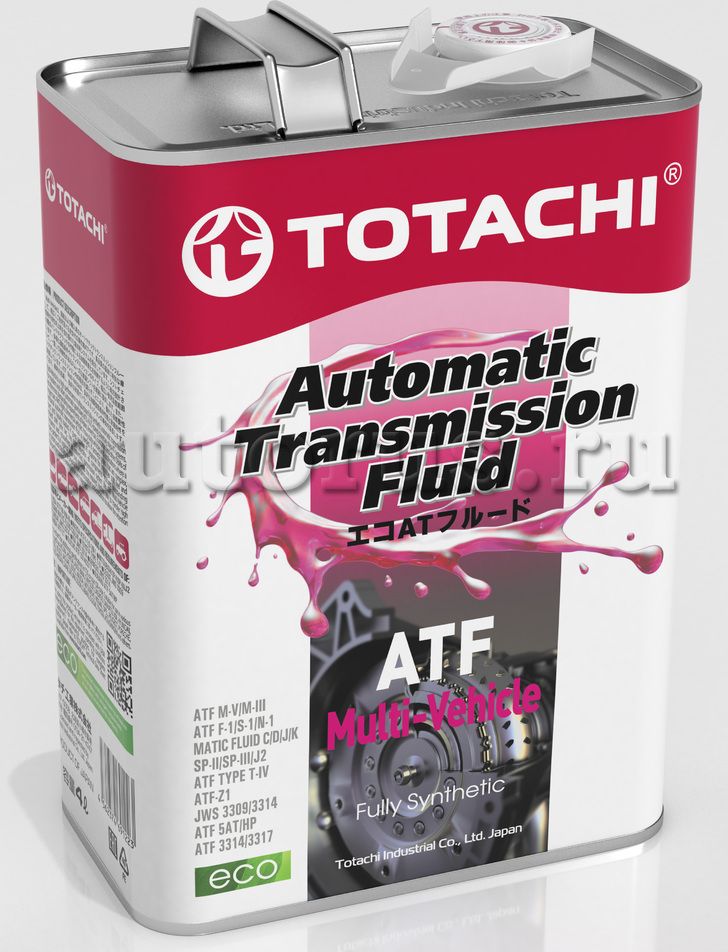 Масло трансмиссионное АКПП ATF MULTI-VECHICLE 4л (20604) (Totachi). Артикул 4562374691223