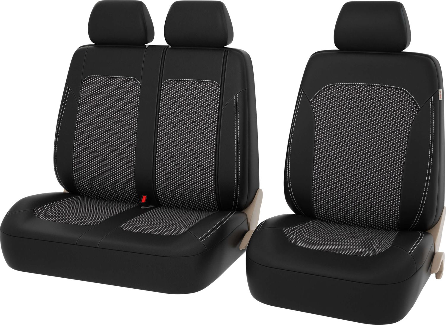 Чехлы универсальные PSV Talisman Next TRANSIT на сидения, цвет Черно/Белый. Артикул 125880