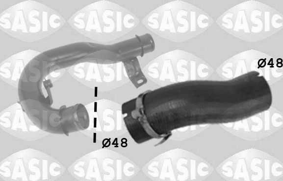 Патрубок интеркулера Sasic для Fiat Doblo II 2010-2026. Артикул 3336245