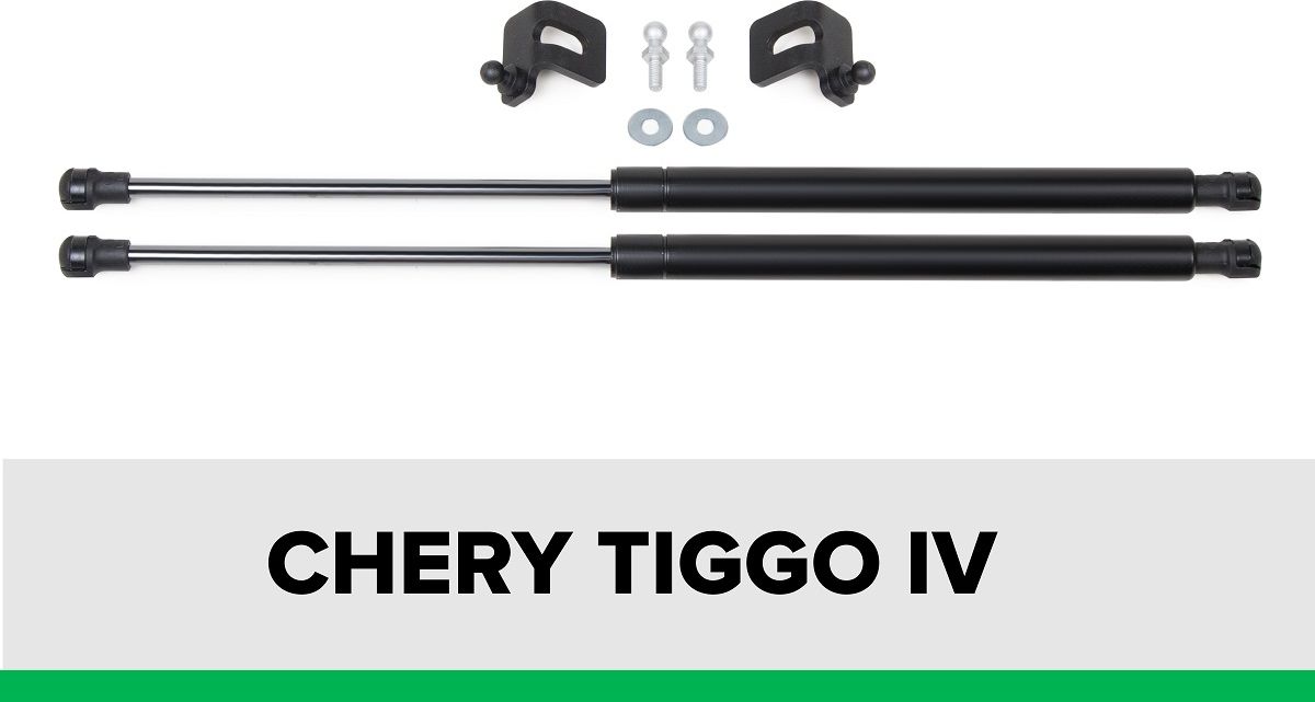 Газовые упоры капота Pneumatic для Chery Tiggo 4 I поколение рестайлинг 2019-н.в.. Артикул KU-CH-TI04-00