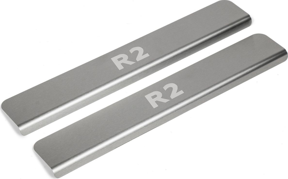 Накладки Rival на пороги (с надписью) для Ravon R2 2016-2026. Артикул NP.1301.1