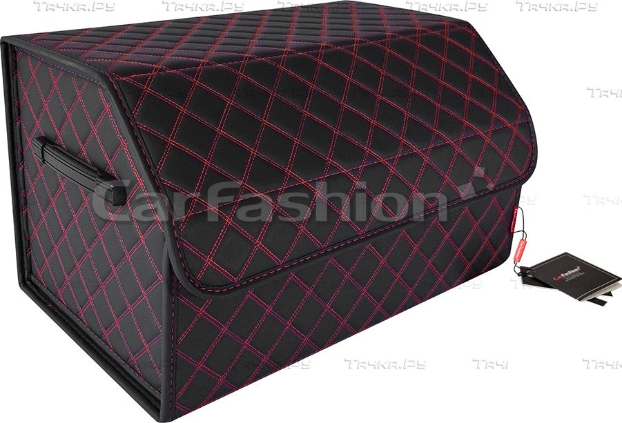 Органайзер CarFashion в багажник TRACK Черный/Красный. Артикул 45051