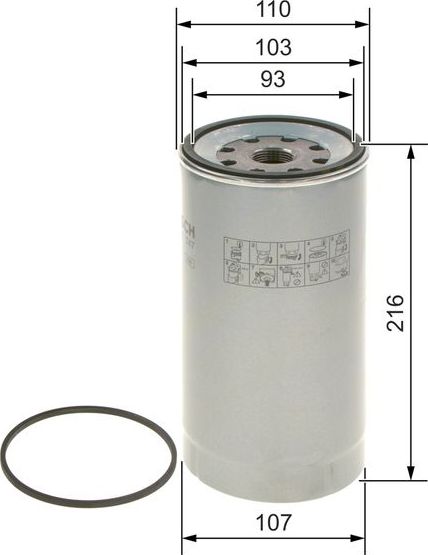 Топливный фильтр Bosch. Артикул F 026 402 747