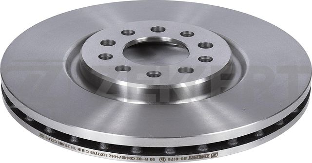 Тормозной диск Zekkert передний для Jeep Cherokee V (KL) 2013-2026. Артикул BS-6176