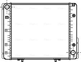 Радиатор охлаждения двигателя AVA. Артикул MSA2065