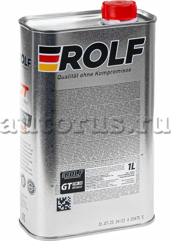 ROLF GT SAE 5W30, API SN/CF, масло моторное синтет.1л Rolf. Артикул 322233
