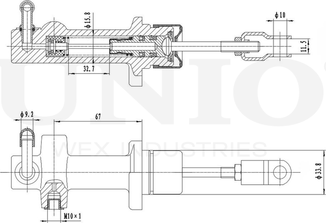 Цилиндр сцепления главный (Unio). Артикул BRC-10007
