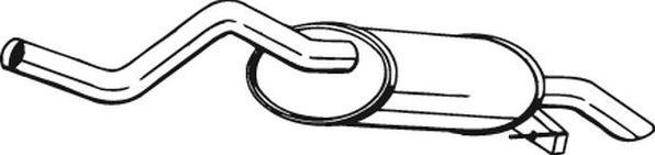 Глушитель Bosal для Renault Clio II 1999-2008. Артикул 200-069