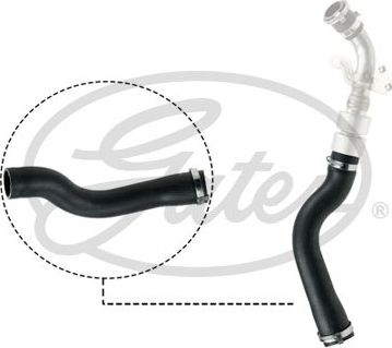 Патрубок интеркулера Gates левый для Land Rover Range Rover III 2006-2012. Артикул 09-0571