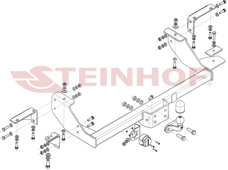 Фаркоп Steinhof для Fiat Ducato Sollers 2008-2011. Артикул F-063