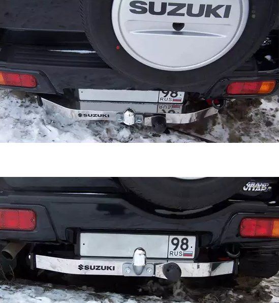 Фаркоп Baltex для Suzuki Grand Vitara II 5-дв. 1997-2005. (с декор. накладкой) Фланцевое крепление. Артикул W07AN