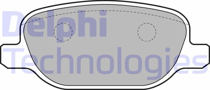 Тормозные колодки Delphi (Low-Metallic). Артикул LP1845