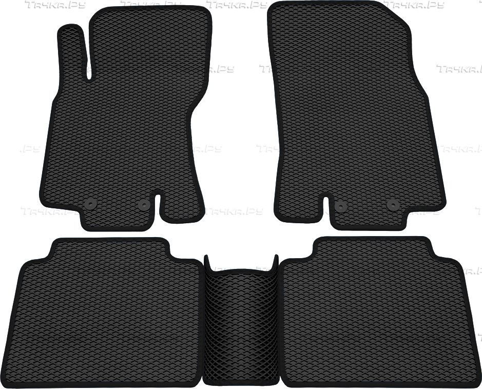 Коврики Rezkon EVA для салона Nissan X-Trail T32 2015-2026 Черный кант. Артикул 9025035201