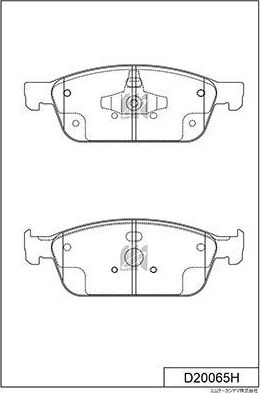 Тормозные колодки MK Kashiyama. Артикул D20065H