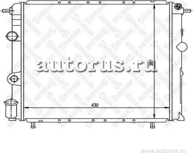 Радиатор охлаждения двигателя Stellox для Renault Scenic II 1999-2003. Артикул 10-26200-SX