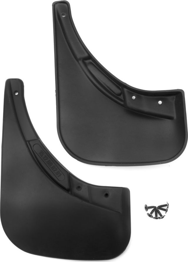 Брызговики Frosch (в пакете) задняя пара для Fiat 500 2007-2026. Артикул NLF.15.12.E11