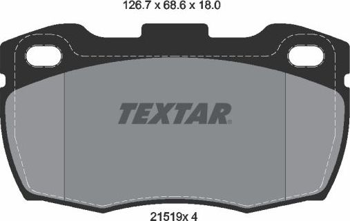 Тормозные колодки Textar Q+. Артикул 2151901
