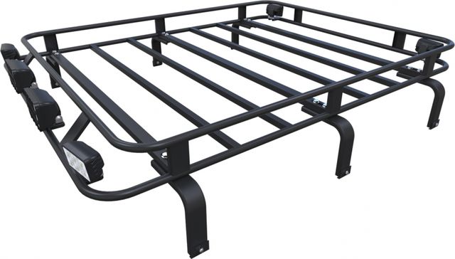 Багажник экспедиционный Podgotoffka 1800x1400x120 с креплениями на водостоки для Land Rover Defender 110. Артикул PGT-B.26.02