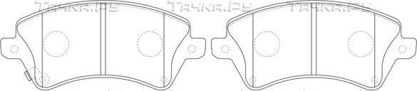 Тормозные колодки FIT передние для Toyota Corolla E110 1999-2002. Артикул FP1215