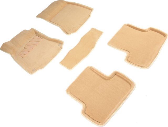 Коврики Seintex 3D ворсовые для салона Mercedes-Benz GLA-Класс X156 2014-2018 БЕЖЕВЫЕ. Артикул 91108