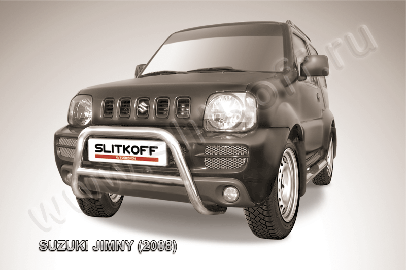 Кенгурятник Slitkoff d57 низкий для Suzuki Jimny III 1998-2012. Артикул SJ004