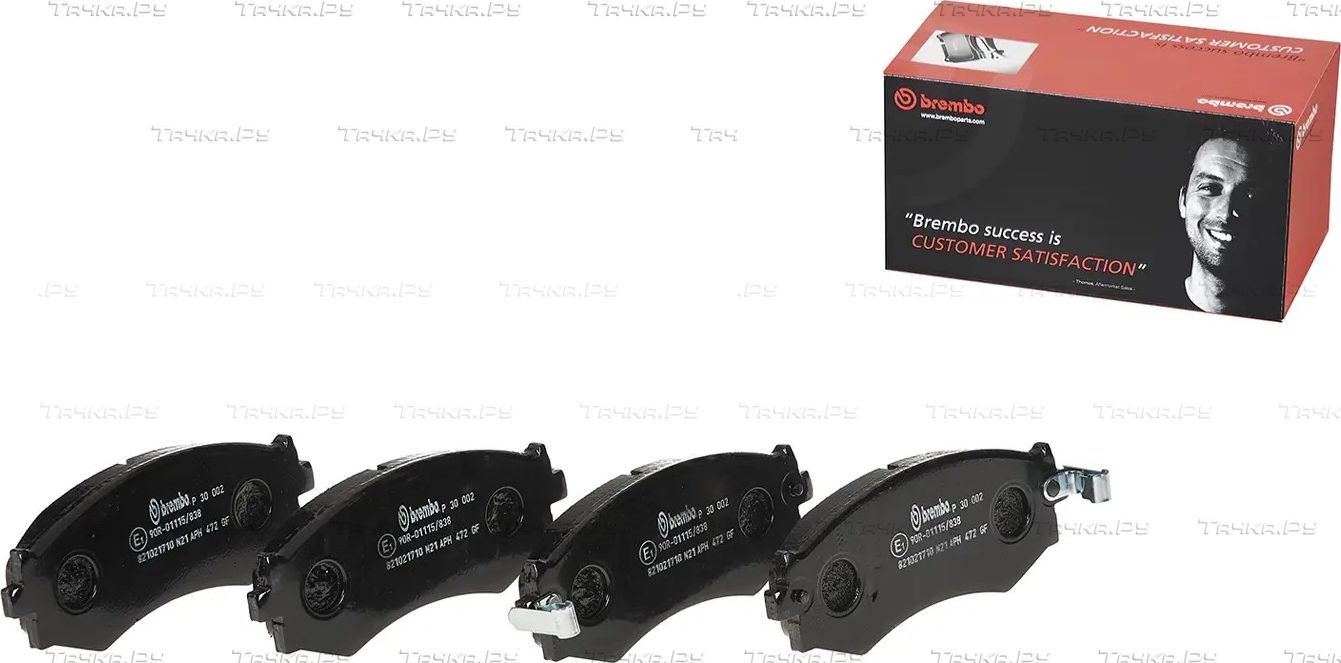Тормозные колодки Brembo PRIME LINE передние для Nissan Prairie II (M11) 1988-1994. Артикул P 30 002